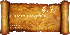 Guzmits Flavián névjegykártya